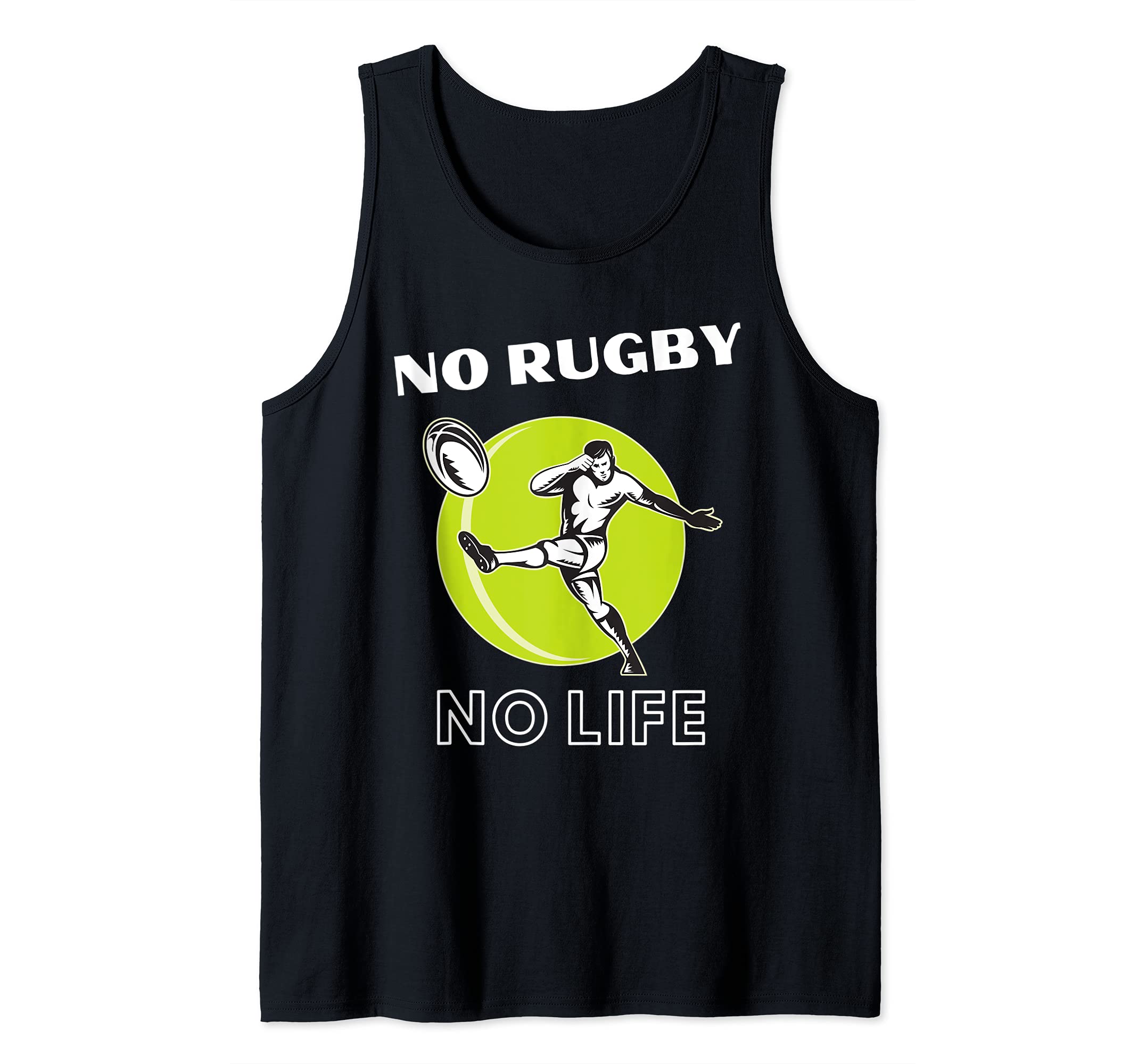 NO RUGBY, NO LIFE, Rugby Humor Tank Top