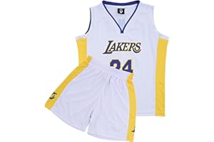 VEGAS APPAREL Kids Basketball Kit, 2 Piece Sleeveless Kids Basketball Jersey Shirt Basketball Kids Outfit for 2-14 Years Boy