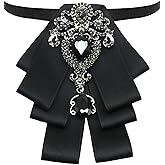 GHTIYLP Mens Bow Tie Pre Tied Satin Ribbon Rhinestone Bowtie for Women and Men