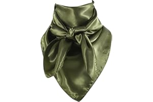 GERINLY Solid Color Wild Rag, Pure Cowboy Bandanas 35 Inch, Bolo Scarf for Men Women