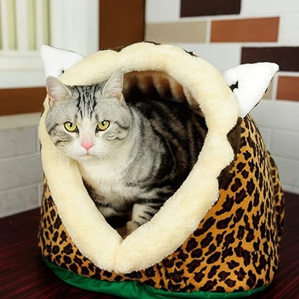 Hianiquaime Niche Mignon Pour Chien Chat Panier Maison Doux Chaud Chat Cave Coussin Lit Lavable Abri Douillet Pour Petit Chien Chiot Chat Lapin Pet