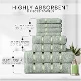 GC GAVENO CAVAILIA 8 Piece Towel Bale Set 450 GSM Duck Egg view 2