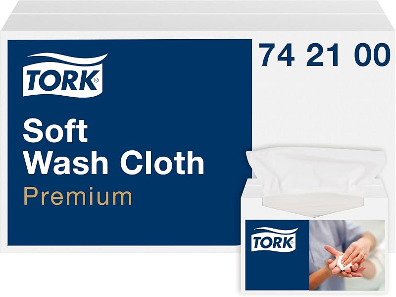 Tork Premium Disposable Wash Cloth Extra Soft 1 Ply 19.2x30 cm 135 Count