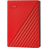 WD 6TB My Passport Portable External Hard Drive, Red, Includes Backup Software with Defense Against ransomware, and Password 
