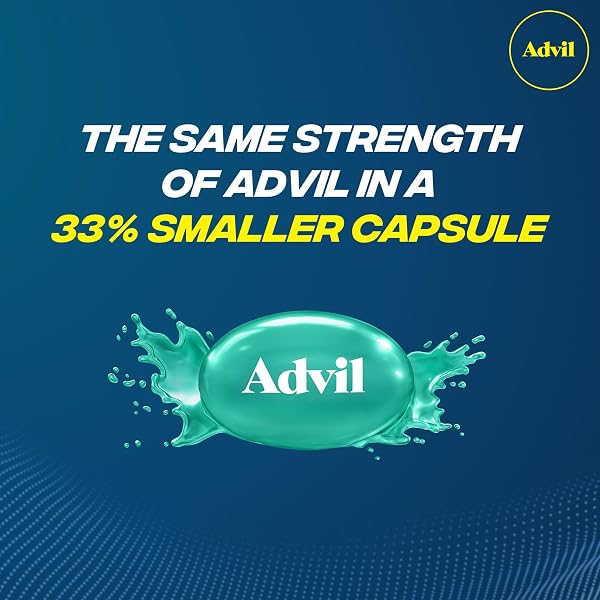 ADVIL LIQUI-GELS MINIS PAIN RELIEVER AND FEVER REDUCER, PAIN MEDICINE FOR ADULTS WITH IBUPROFEN 200MG FOR PAIN RELIEF – 160 LIQUID FILLED CAPSULES