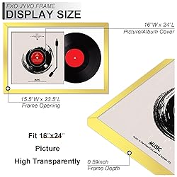 Fxojyvo Vinyl Record Frame for the Wall Display