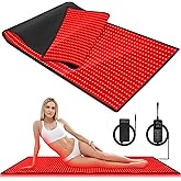 lawind Red Light Therapy Mat for Body, 71"x31" Red Therapy Blanket with 1280 3-in-1 LEDs, 650nm & 850nm Infrared Light Therapy (Breathing Mode/10Hz/40Hz/Regular Mode) for Pain Relief, Joint Repair