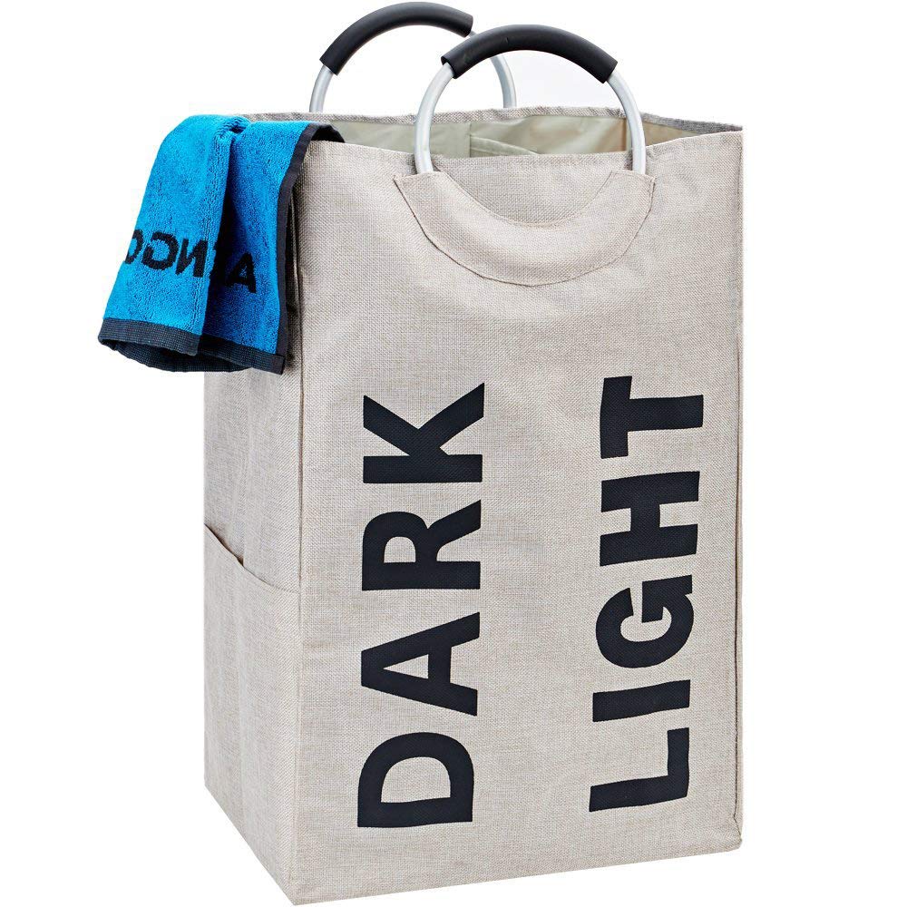 Buy HOMEST Double Laundry Hamper with Handle, SelfStanding Modern