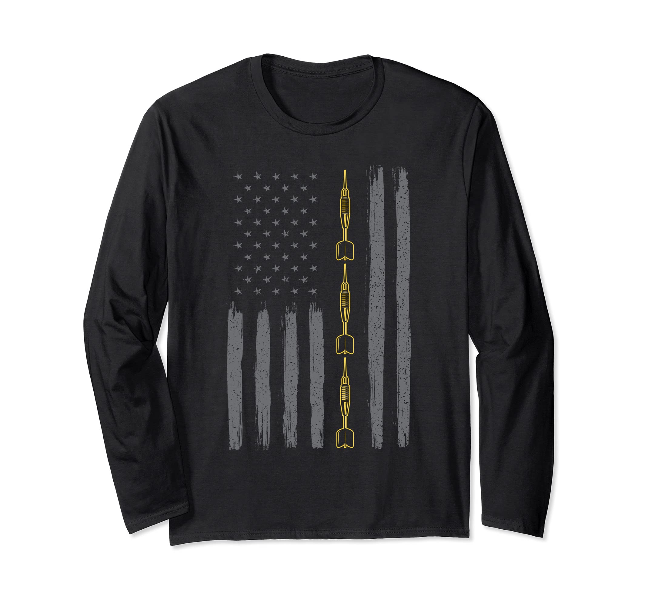 Darts us flag darts player Long Sleeve T-Shirt