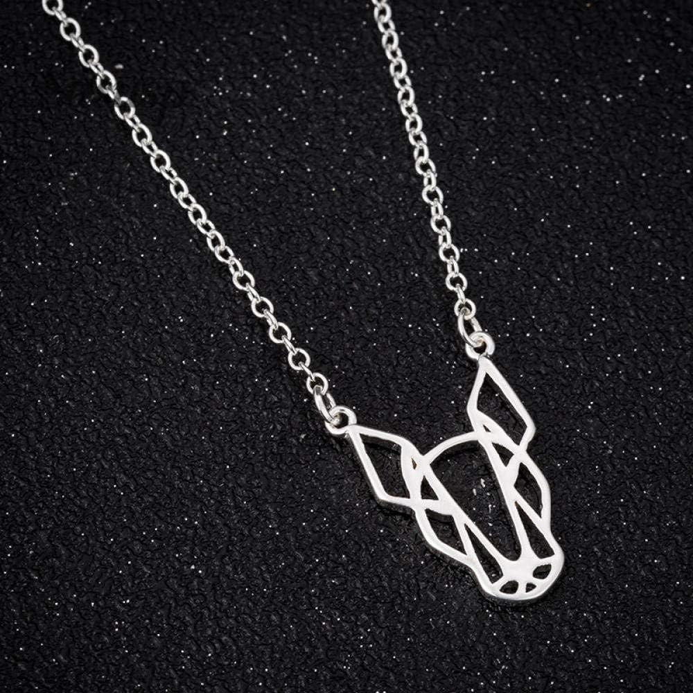 Necklace Sweater Chain Jewelry Pendant Women Bull Terrier Dog Animal Pendant Necklace Dog Lover s Jewelry Daily Necklaces Women Girlfriend Gift Sweater Chain