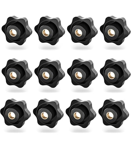1/5pcs M4 M5 M6 M8 M10 M12 Female Thread Star Knob Handles Shaped Perforated / No Perforated Clamping Nuts Knobs