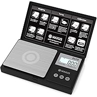 Precision Pocket Scale 200g x 0.01g, MAXUS Elite Digital Gram Scale Small Herb Scale Mini Food Scale Jewelry Scale…