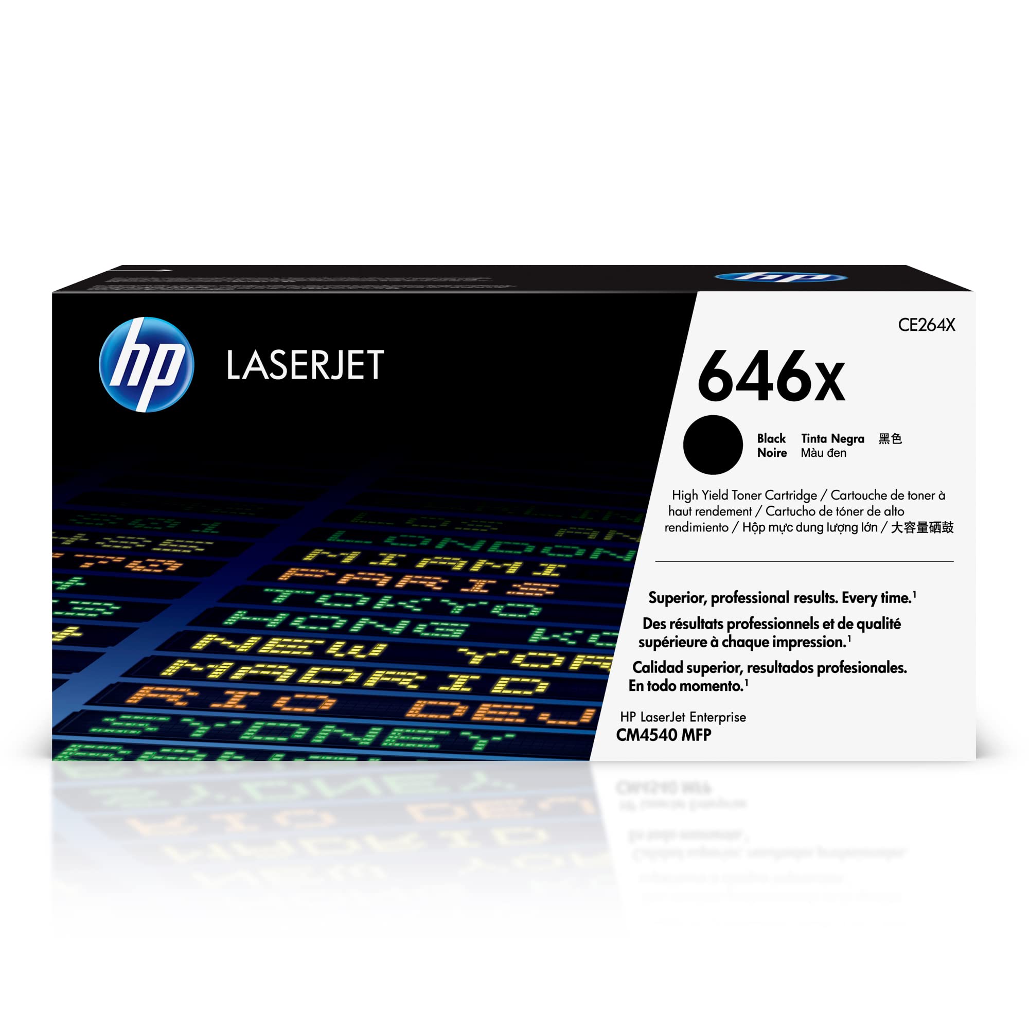 HP CE264X 646X High Yield Original LaserJet Toner Cartridge, Black, Single Pack