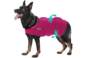 Meifsou Dog Anxiety Vest, Skin-Friendly Thunder Jacket for Dogs, Dog Calming Shirt for Thunder, Fireworks, Vet Visits and Separation - Keep Pet Calm Without Medicine & Training, Anti Anxiety for Dogs