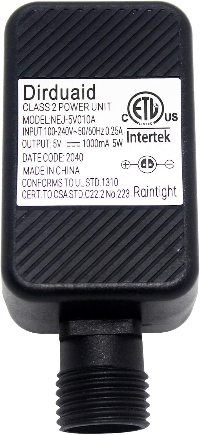 LED Transformer 5V 1A LED Controller Class 2 Power Supply, IP44