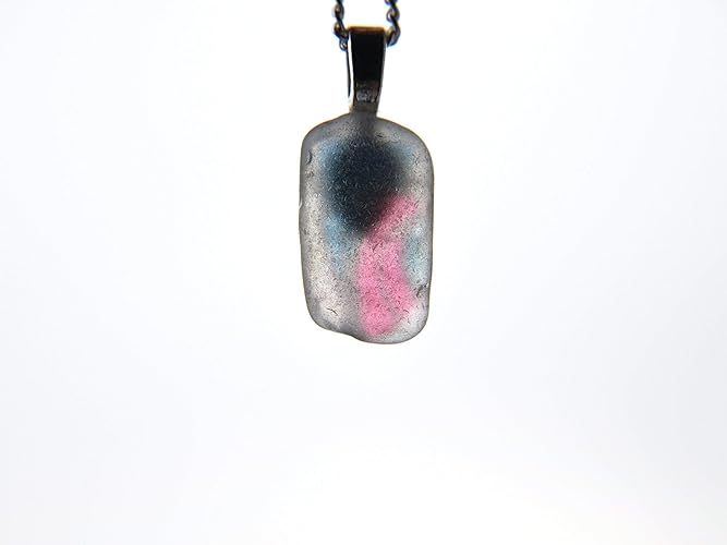 Amazoncom Graffiti Segment Transfer On Sea Glass Necklace