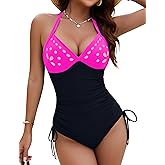 Blooming Jelly Women's One Piece Swimsuit Tummy Control Bathing Suit Petal Hollow V Neck Swim Suits 2025