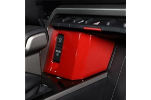 TOYCIDFG Parking Brake Button Switch P Button Frame Cover Trim for Toyota Tundra 2022 2023 2024 Pickup Truck Hand Brake P Decoration (Sport red)