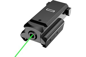 Theopot Green/Red Laser Sight 20mm Standard Picatinny Rail or Pistol Handgun Gun Rifle USB Charging Cable for Hunting and Shooting