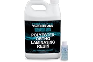 Fiberglass Warehouse Polyester Laminating Resin - Marine Grade - 1 Gallon - Catalyst Included - Fiberglass, Boat Repair, Decks, RV, Auto