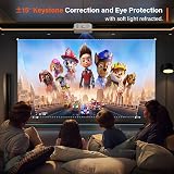 VOPLLS Mini Projector 1080P Full HD 14000L Portable Outdoor Home Theater 35-210" view 3