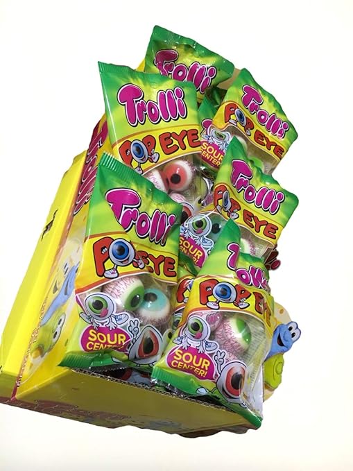 Trolli POP EYE / Glotzer 84 Stück 21 x 75g. Tüten a 4 POP EYE / Glotzer