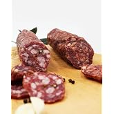 Fortuna's Sweet Sopressata Salami - Nitrate and Gluten Free, Dry Cured Naturally in the USA, 12-14 oz per Stick, Garlic Lean Pork with All Natural Ingredients. Perfect for Charcuterie Boards