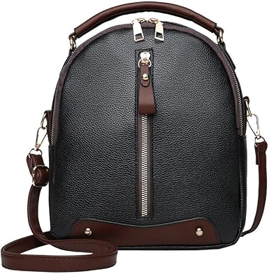 square leather backpack
