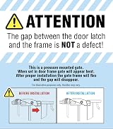 Regalo Safety Extra Wide Baby Gate for Doorways & Stairs 73.6-122cm view 5