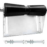 AOFCRELI Boat Trailer Roller with Brackets 8" 10" 12" Galvanized Steel and Black Rubber Keel Roller for Boat Trailer