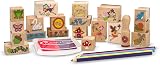 Melissa & Doug Stamp-a-Scene Fairy Garden Arts & Crafts Wooden Stamp Set Ages 4+ view 4