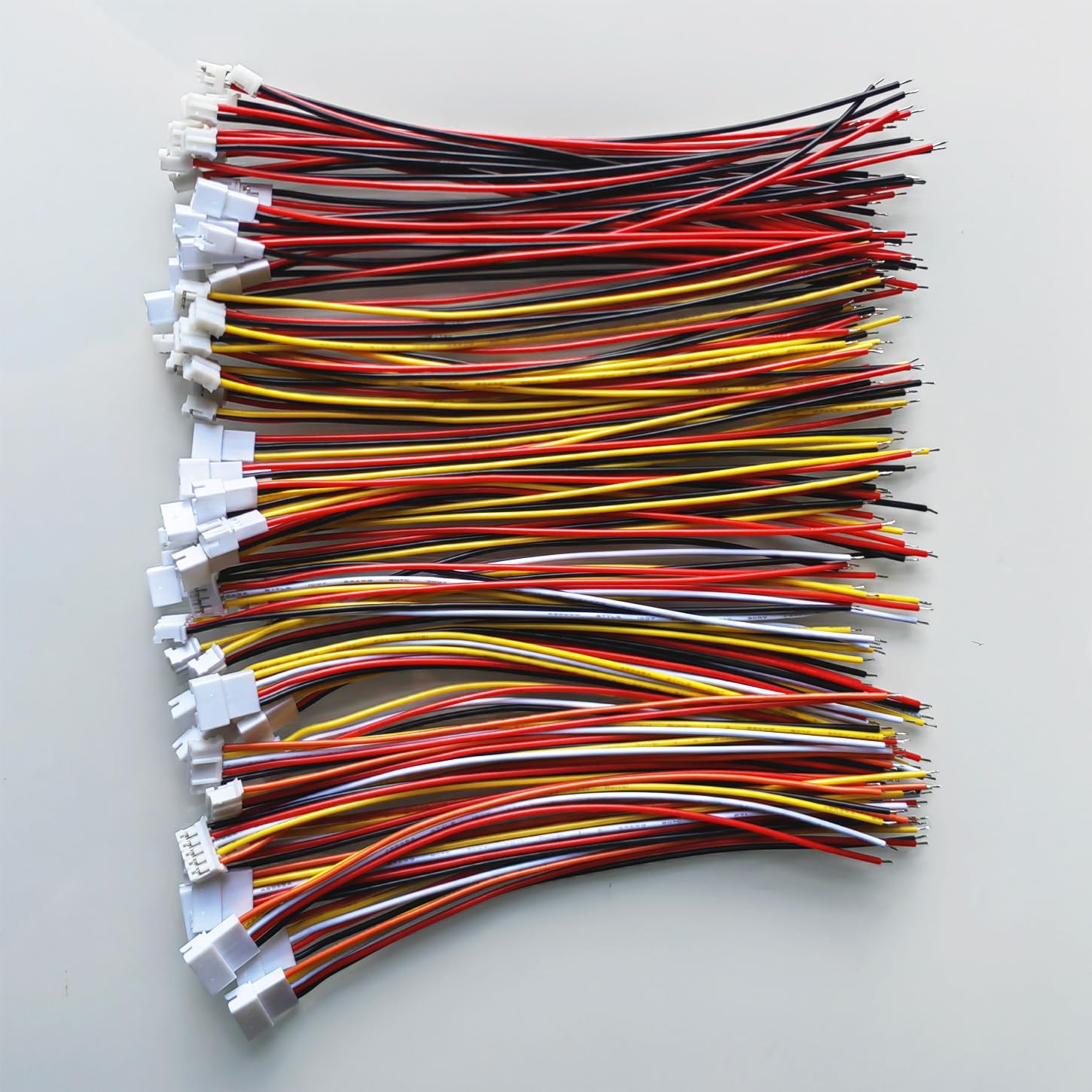 GTIWUNG 30 Pairs Mini Micro JST-PH 2.0 JST Plug Connector 2/3/4/5 Pin Male Female Plug Connector Cable, jst-ph 2-pin jumper cable