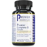 Premier Research Labs Complete B - Energy &amp; Brain Support - 60 Capsules | Vitamin B Complex Supplement for Liver Health, Energy &amp; Brain Support, Supplement with Biotin &amp; 9 Active Vitamins