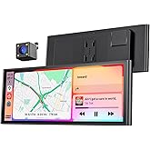 9.26" Carplay Screen for Car, Wireless Portable Car Play Screen for Apple CarPlay & Android Auto, OTA Updates, Backup Camera,