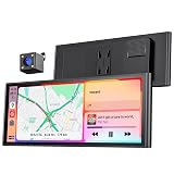 krunia 9.26" Wireless Portable Car Play Screen for Apple CarPlay & Android Auto, OTA Updates, Backup Camera, Mirror Link, 5.0 Bluetooth, Voice Control, GPS Navigation, FM
