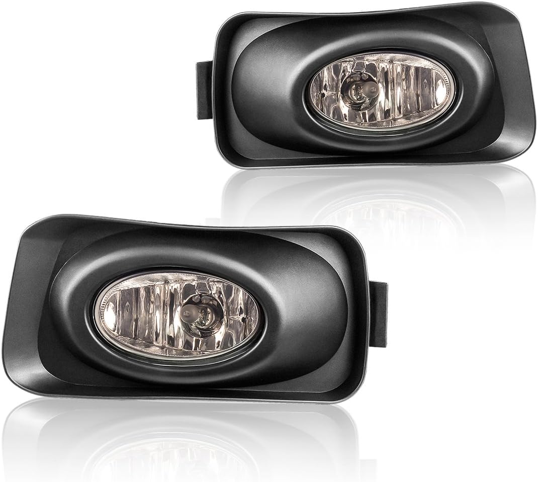 AUTOSAVER88 Fog Lights Fit for Acura TSX 2004 2005 2006 (Real Glass Smoke Lens with Bulbs & Wiring Harness)