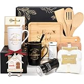 Maustic House Warming Gifts New Home, 14 Pcs New House Gift Basket, Housewarming Present for Homeowners Couples Women, Closing Gifts for Home Buyers