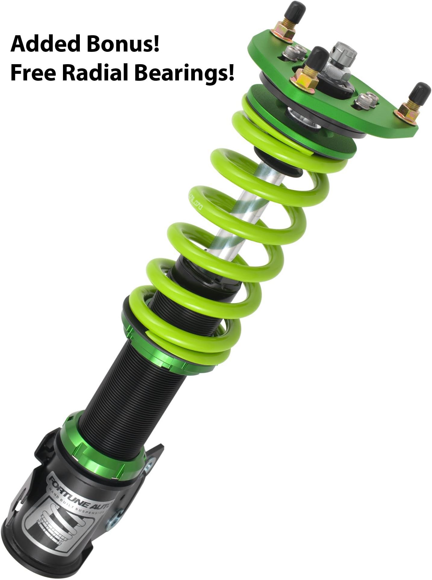 Fortune Auto 500 Series Coilovers - Generation 6 with Free Radial Bearings - Fits 2013+ Subaru BRZ and Scion FRS Fitment FA500-BRZ - Set of 4