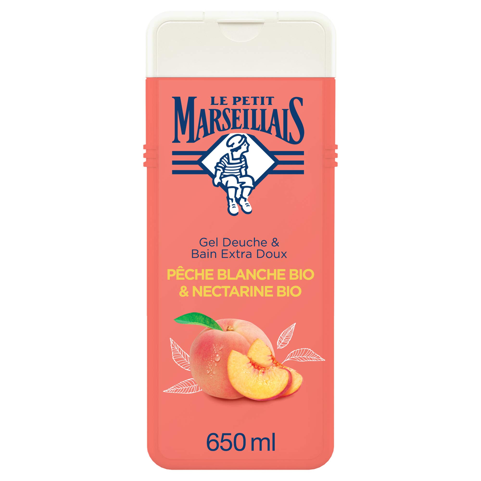 Le Petit Marseillais Extra Gentle Bath & Shower Gel White Peach & Organic Nectarine 650ml