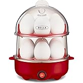 Bella Rapid Electric Egg Cooker and Omelet Maker With Auto Shut Off - Easy to Peel, Poached, Scrambled, Soft, Medium and Hard