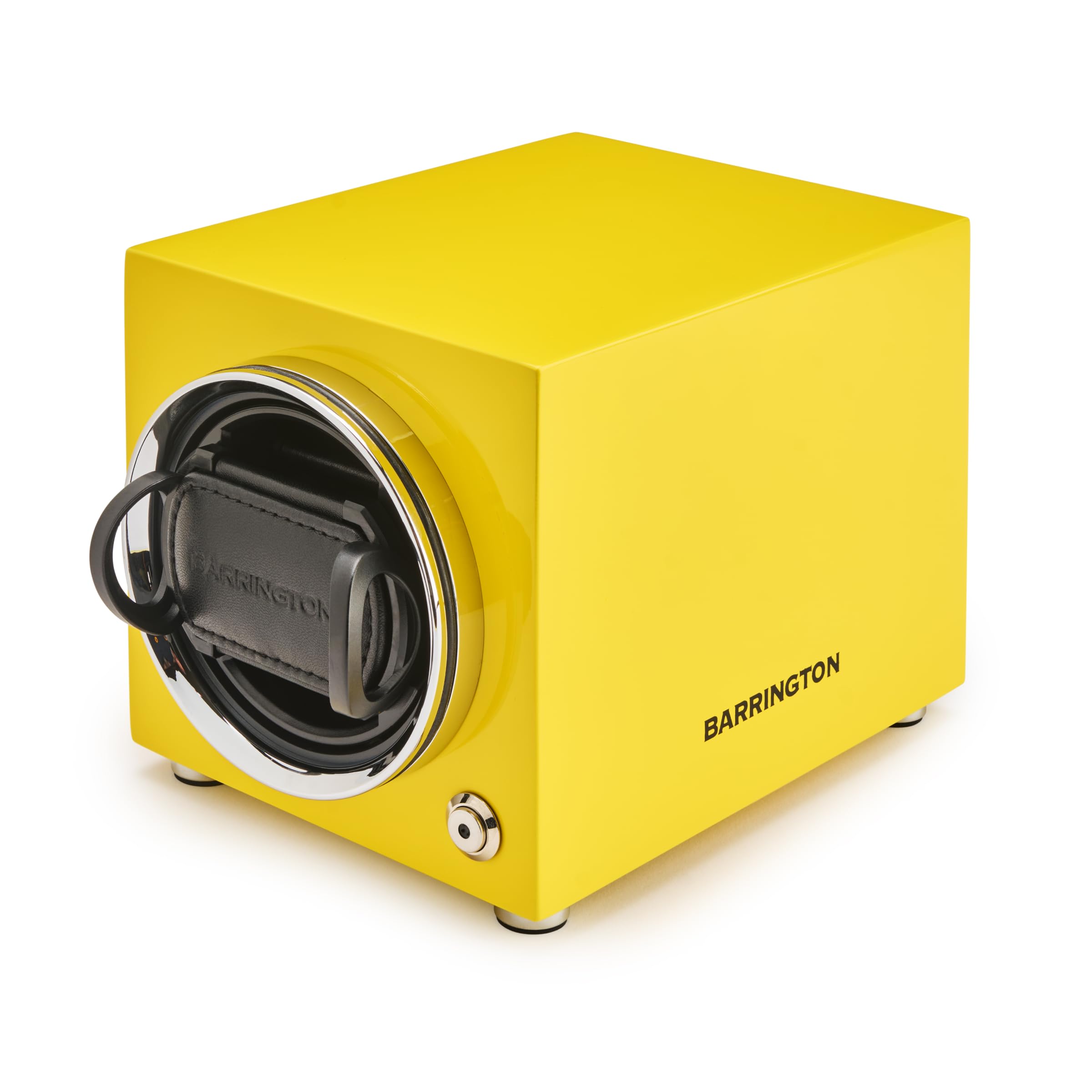 BARRINGTON - Automatic Watch Winder for 1 Watch (Flex Cushion - for Smaller Wrists 14-20cm, Electric Yellow)