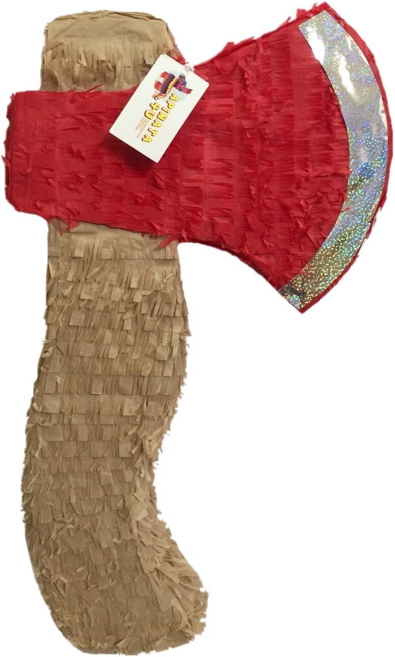 Red Color Axe Pinata Lumberjack Theme Lumberjack Birthday Lumberjack Party Supplies Lumberjack Photo Prop