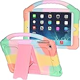 Adocham Kids Case for iPad mini 5 4 3 2 1,Shockproof Protective Silicone Cover for Apple 7.9 inch Kids iPad mini/Mini 2/Mini 3/Mini 4/Mini 5 Case with Stand Handle (Rainbow)