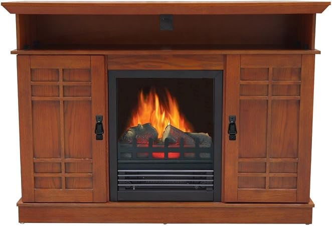 Augusta Entertainment Center Electric Fireplace Garden