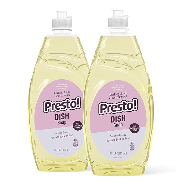 AMAZON BRAND – PRESTO! DISH SOAP, LAVENDER SCENT,...