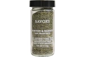 Morton & Bassett Savory Spice, 0.8 oz – Non-GMO, Salt-Free, Herbaceous Blend for Stews, Roasts & Mediterranean Dishes