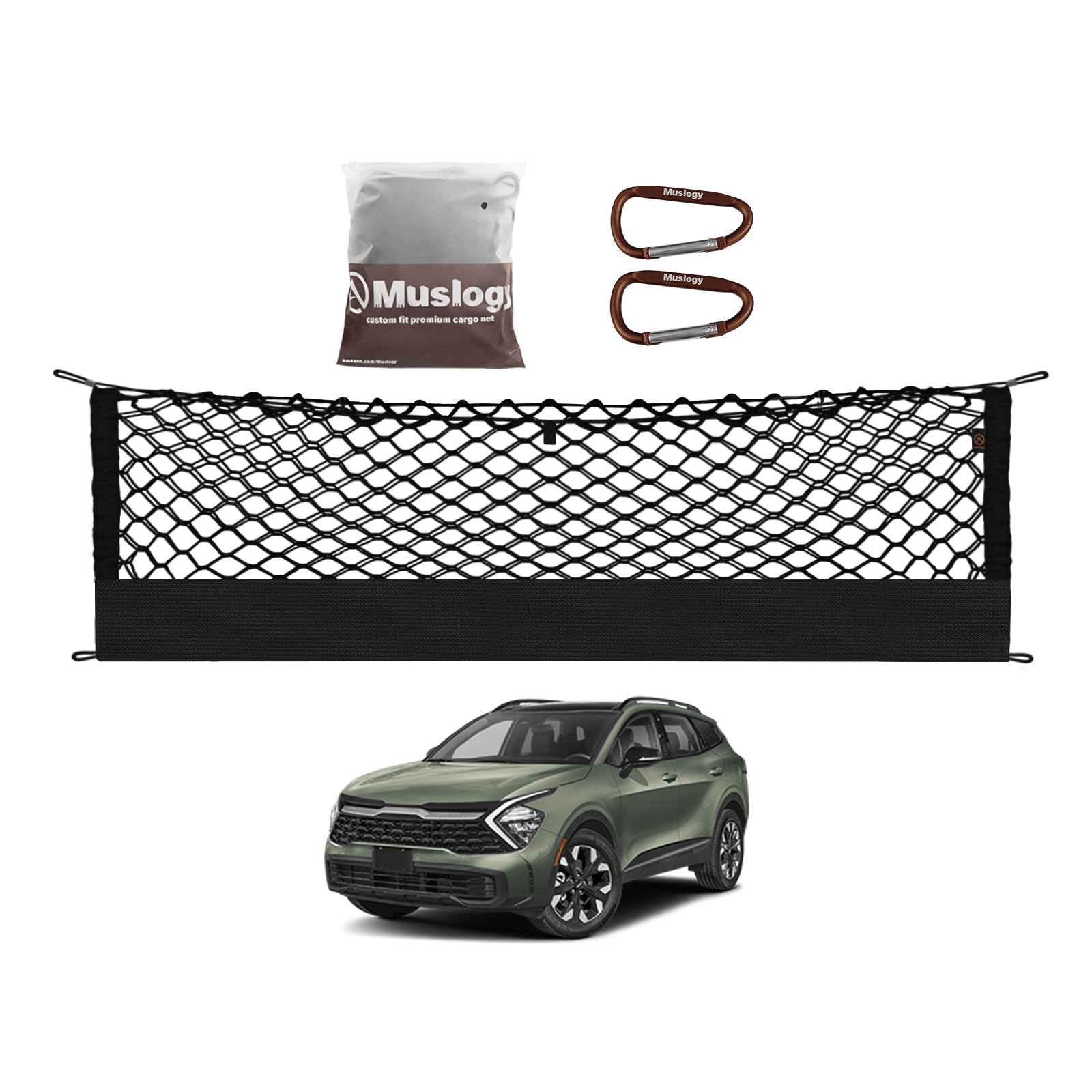 Muslogy Cargo Net for 2023 2024 2025 2026 Kia Sportage Accessories