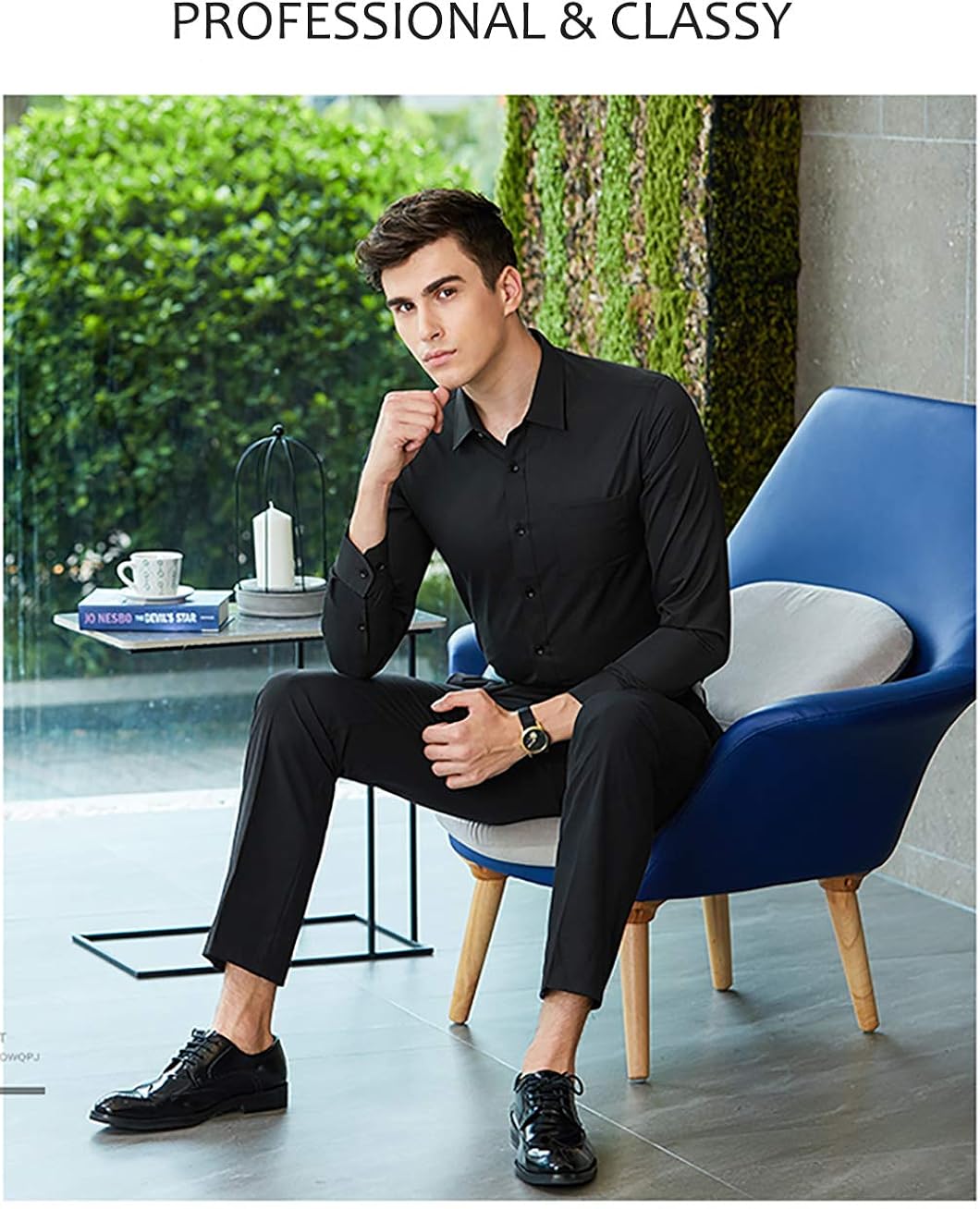 diig Dress Shirt for Men - Slim Regular Fit Work Shirt, White Red Blue XS M 2 XL at  Men’s Clothing store