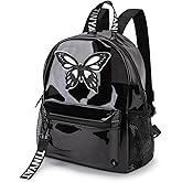 TINYAT Small Clear backpack for Women See Through Clear Bag Cute Transparent Backpack for Work, Concerts, Sports, Travel