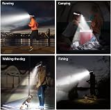 Gritin LED Head Torch Headlamp 2 Pack 3 Modes Waterproof 6 AAA Included Gray view 7